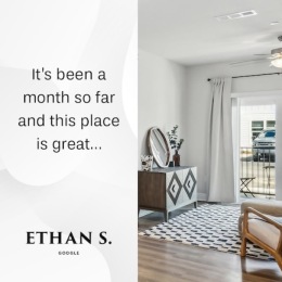 a graphic with a review